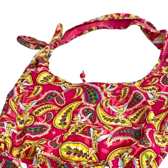 DISNEY Disneyworld Disneyland Light Weight Large TINKERBELL Knotted Sling Bag - Picture 15 of 15